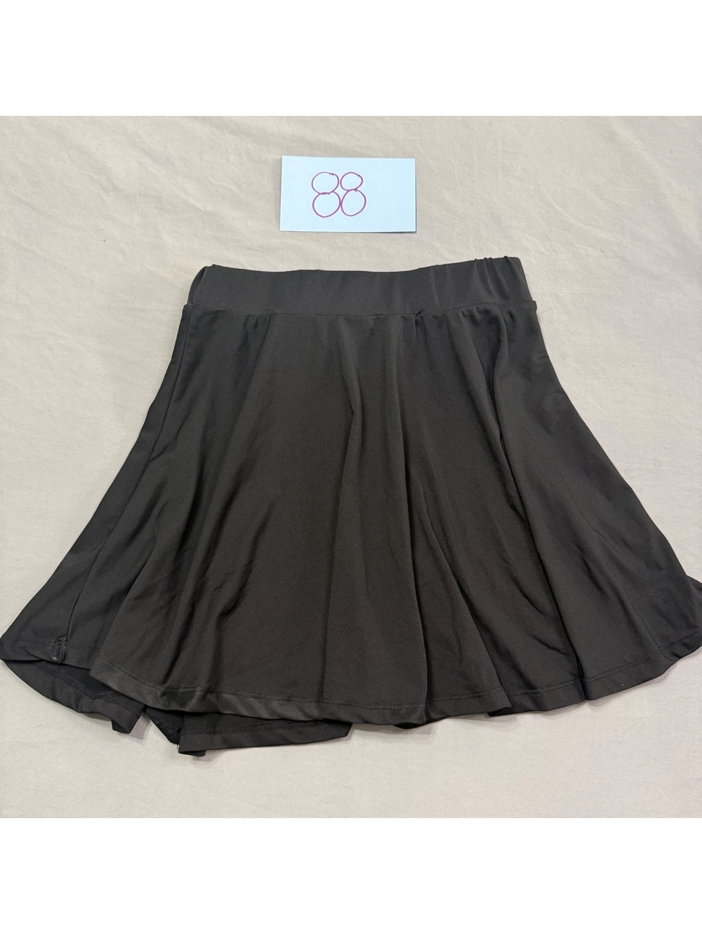 Girl's Black Above the Knee Skirt Juniors Size Medium